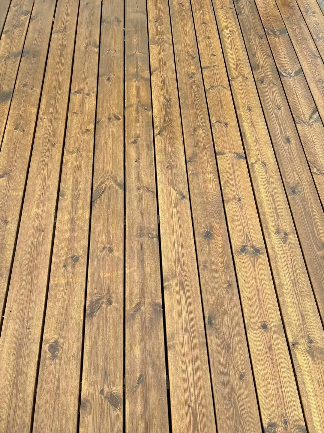 Træterrasse — efter