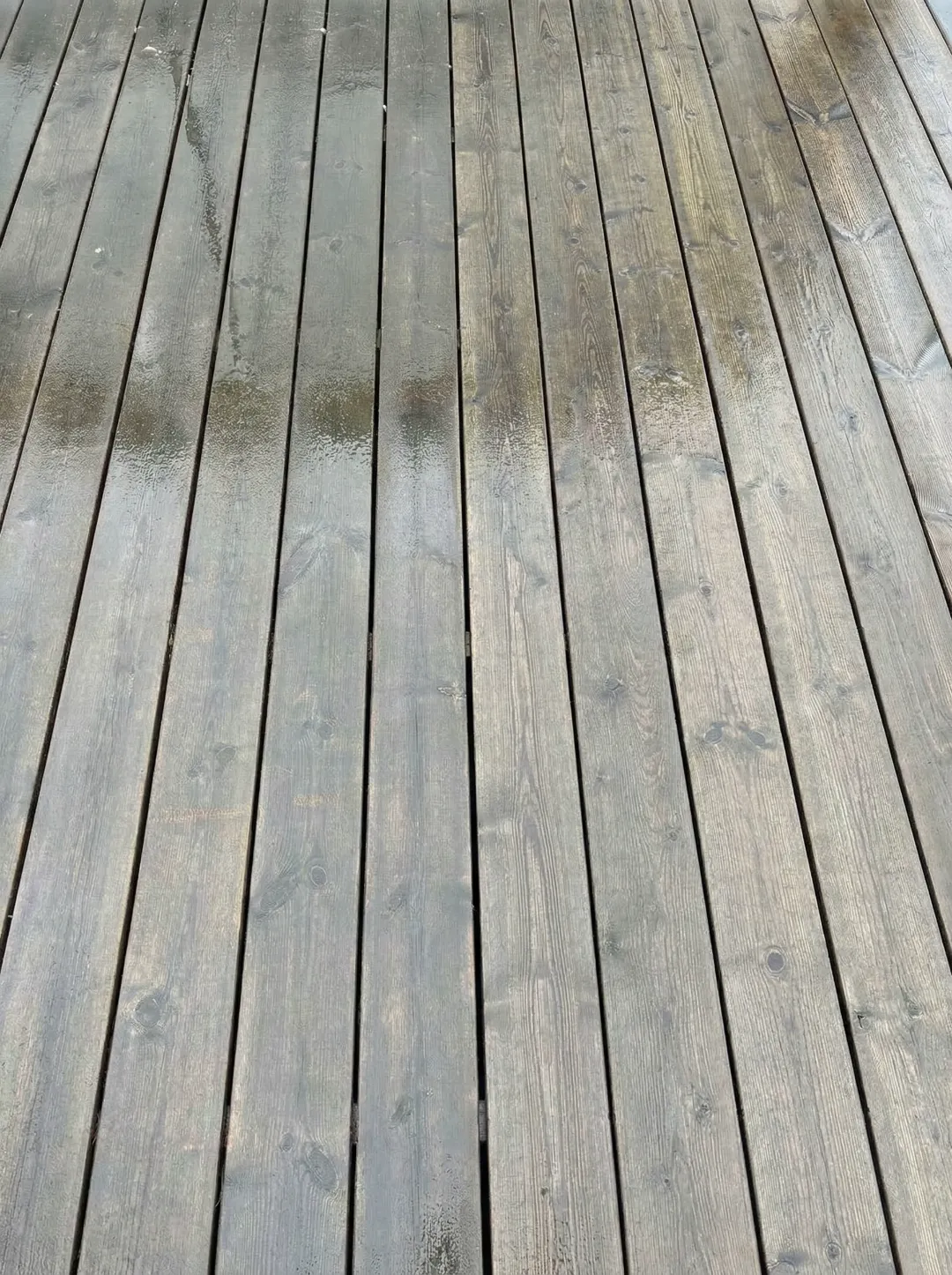 Træterrasse — før